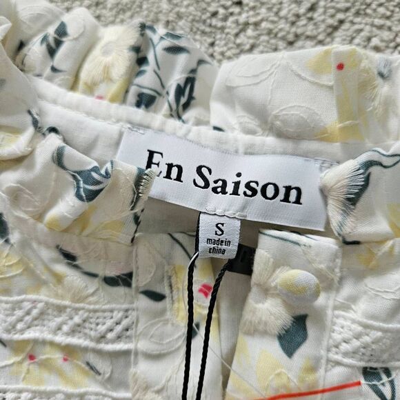 En Saison Lou Lou Floral Lace Long Sleeve Minidress Size Small - Picture 4 of 5